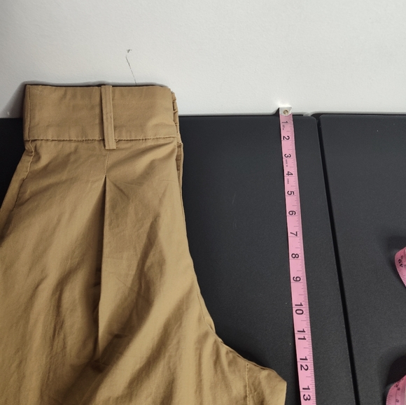 Banana Republic Factory Tan Wide Leg Pleated Trousers size 2 - Picture 7 of 8